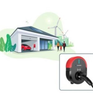 Charging station with socket